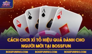 Cách Chơi Xì Tố Hiệu Quả Dành Cho Người Mới Tại BOSSFUN